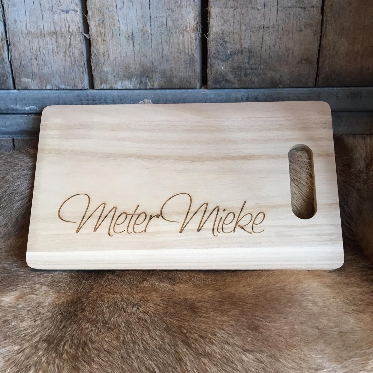 Houten broodplank "Meter/Peter met - The Woodbox